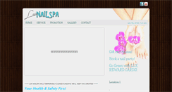 Desktop Screenshot of luxnailspa.net