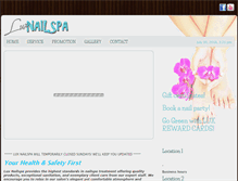 Tablet Screenshot of luxnailspa.net